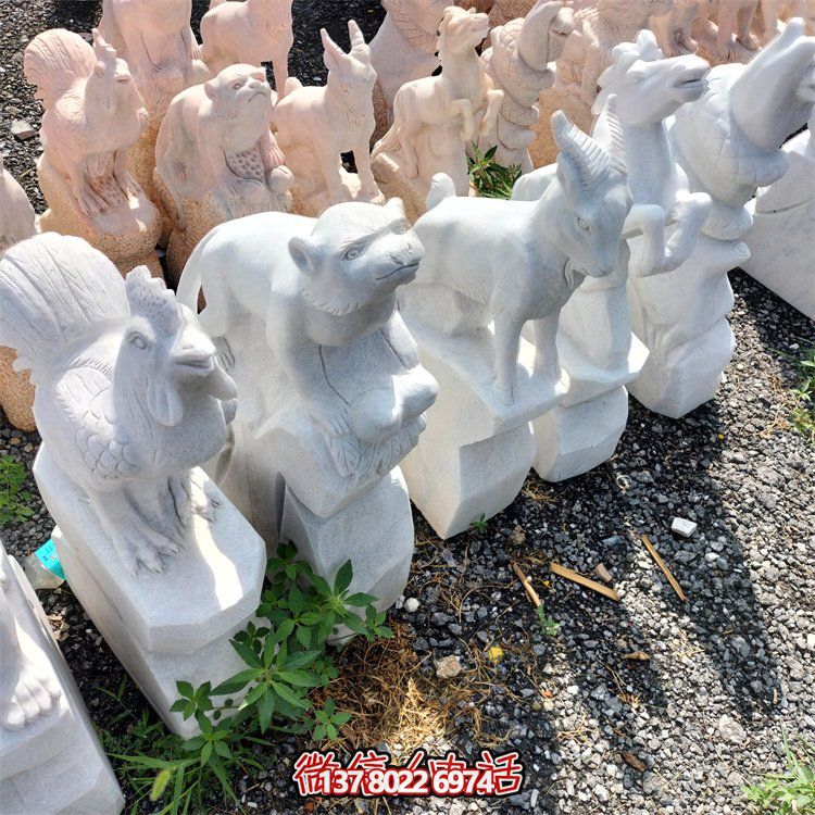 十二生肖小石雕擺件，帶來更多的吉祥與幸運