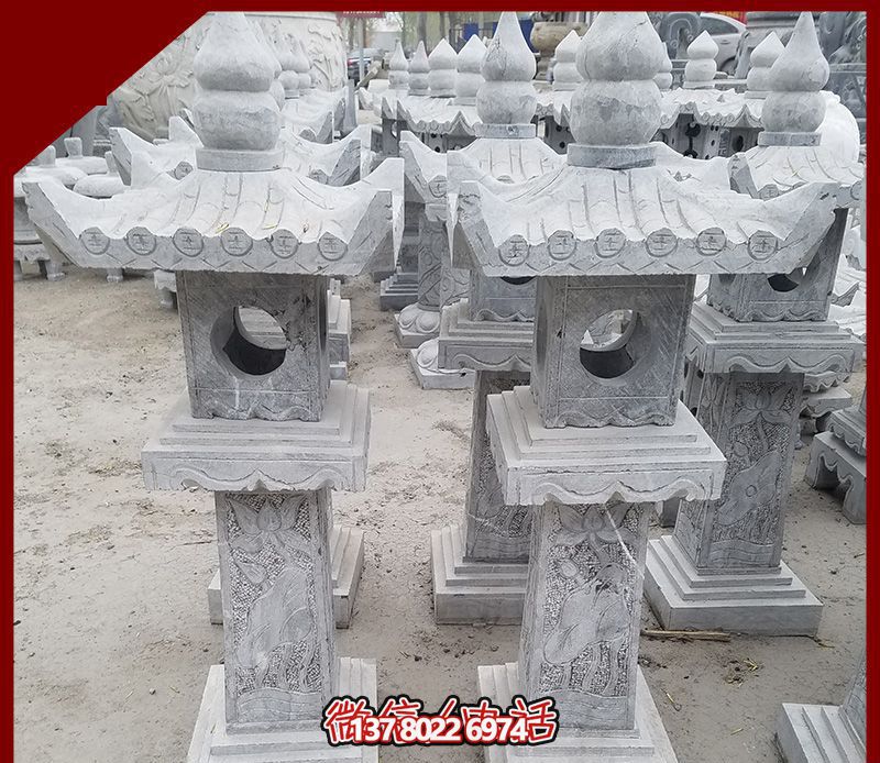 仿古石雕燈籠,裝飾戶外寺廟 仿古石雕燈籠,裝飾戶外寺廟