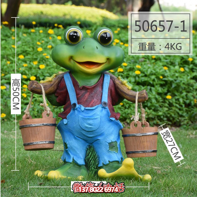 玻璃鋼彩繪青蛙雕塑村莊創(chuàng)意裝飾 玻璃鋼彩繪青蛙雕塑村莊創(chuàng)意裝飾