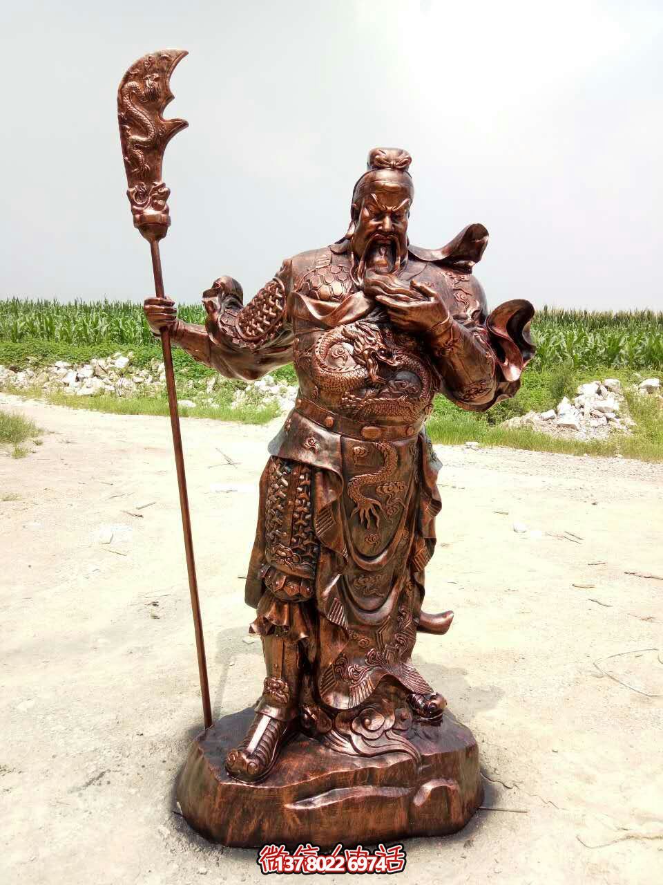 品質精良的關公戶外銅雕雕塑 品質精良的關公戶外銅雕雕塑