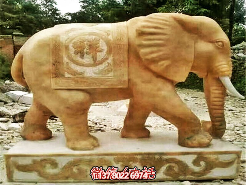吉祥浮雕大象雕塑——完美融合戶外園林創意石雕 吉祥浮雕大象雕塑——完美融合戶外園林創意石雕