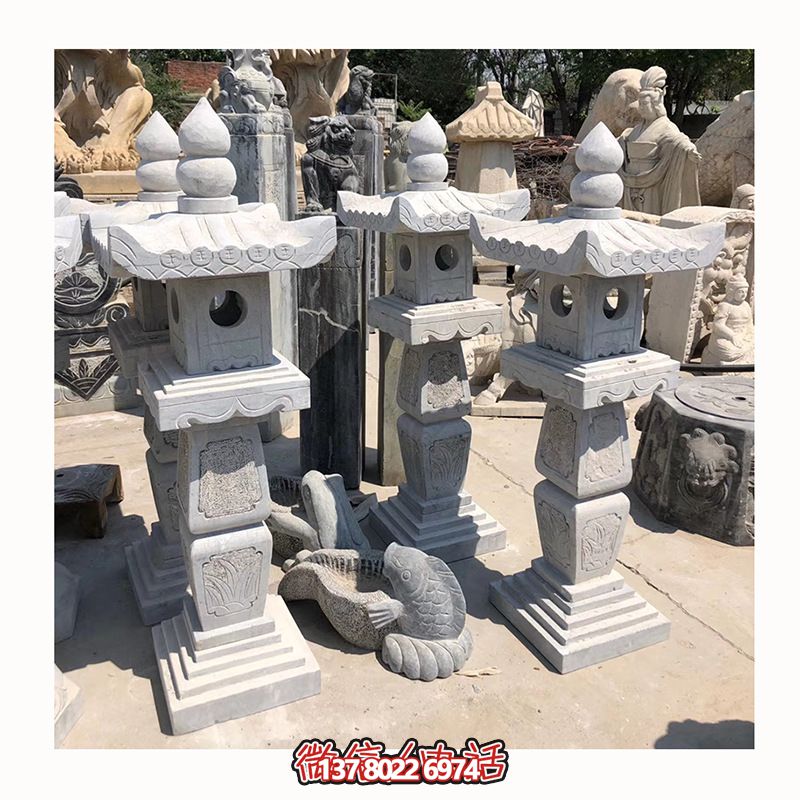 中式太陽(yáng)能石燈戶外裝飾擺件 中式太陽(yáng)能石燈戶外裝飾擺件