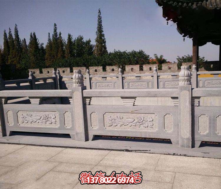 精美青石雕刻欄桿，為您的景區水池添彩