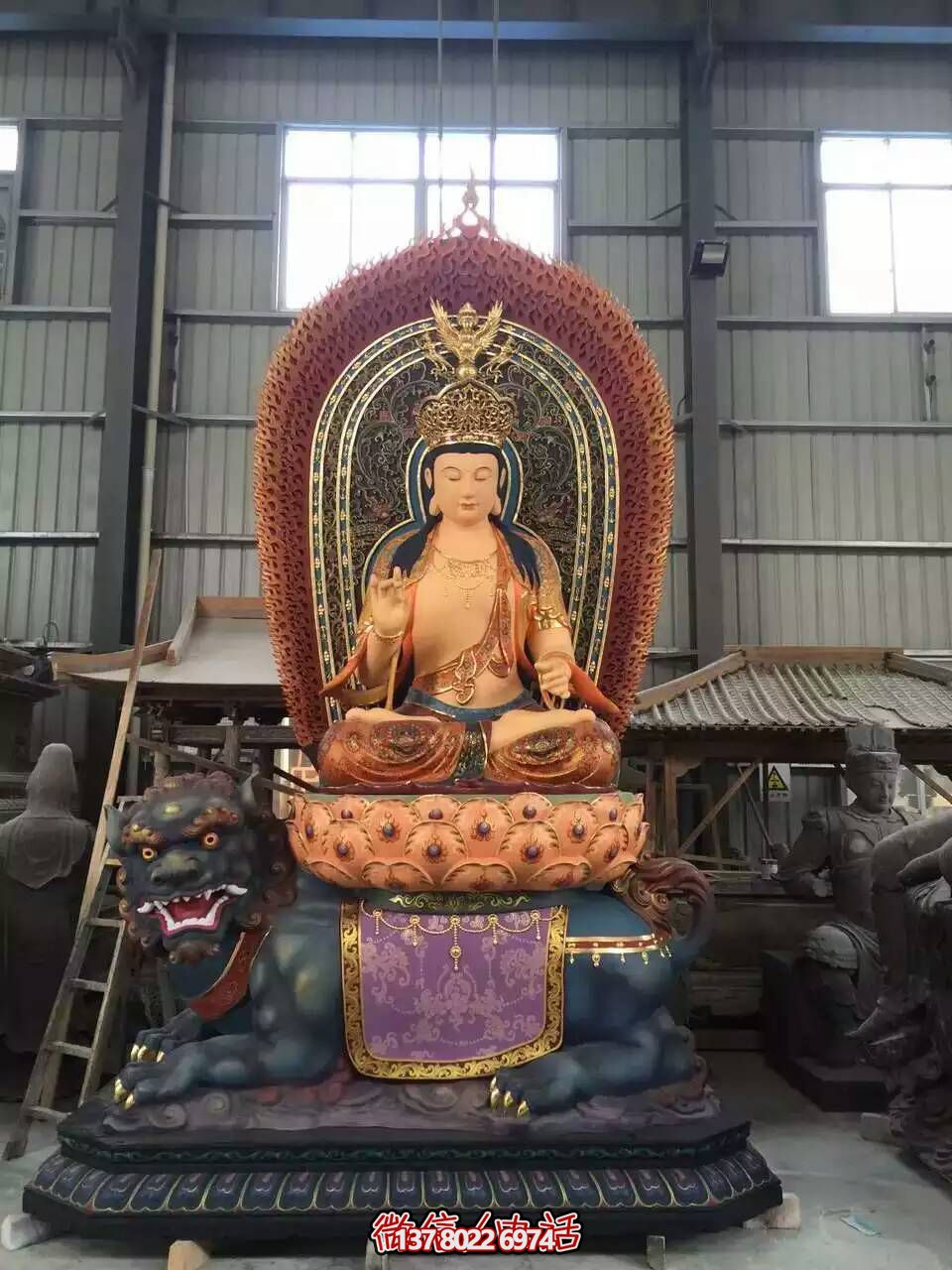 玻璃鋼創意彩繪佛像三圣雕塑 玻璃鋼創意彩繪佛像三圣雕塑