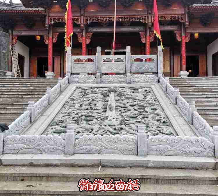 精美中式庭院花園景觀(guān)浮雕欄桿欄板雕塑