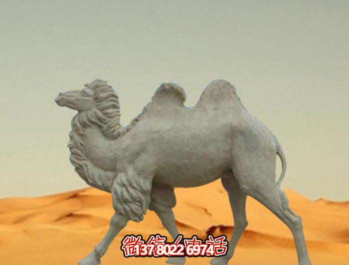 雙峰駱駝石雕漢白玉雕塑 雙峰駱駝石雕漢白玉雕塑