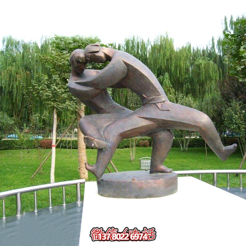 公園銅雕體育抽象人物摔跤運(yùn)動 公園銅雕體育抽象人物摔跤運(yùn)動