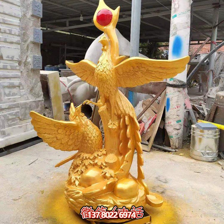 不銹鋼鳳凰雕塑，給你的戶外廣場(chǎng)帶來活力