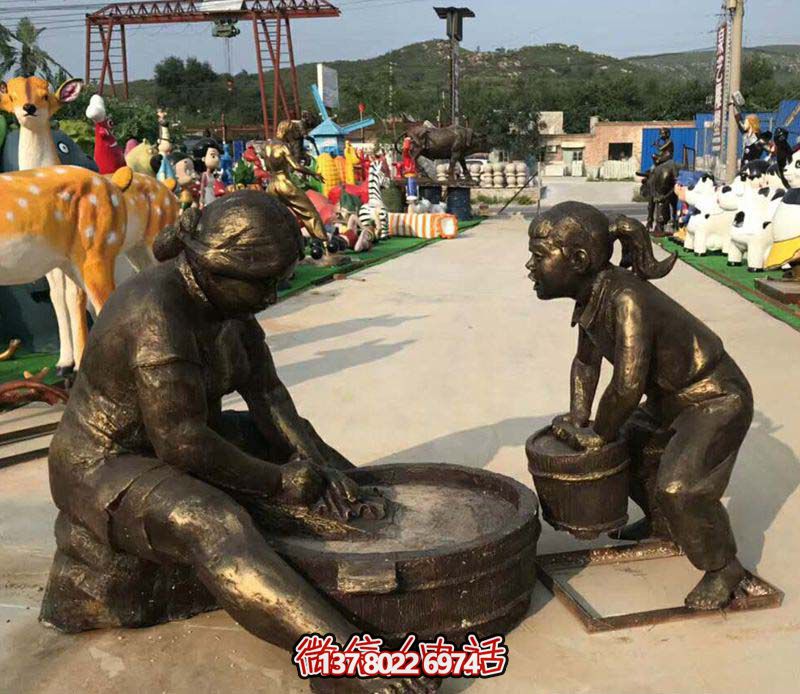 【親情無價,母親洗衣服記憶——母親洗衣服銅雕雕塑景區】 【親情無價,母親洗衣服記憶——母親洗衣服銅雕雕塑景區】