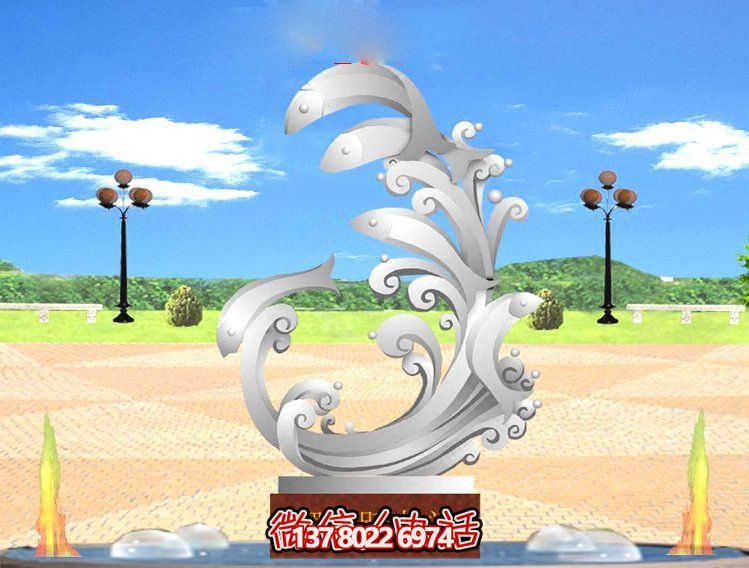玻璃鋼雕塑魚躍龍門傳承古老傳統(tǒng)，展示創(chuàng)意美感