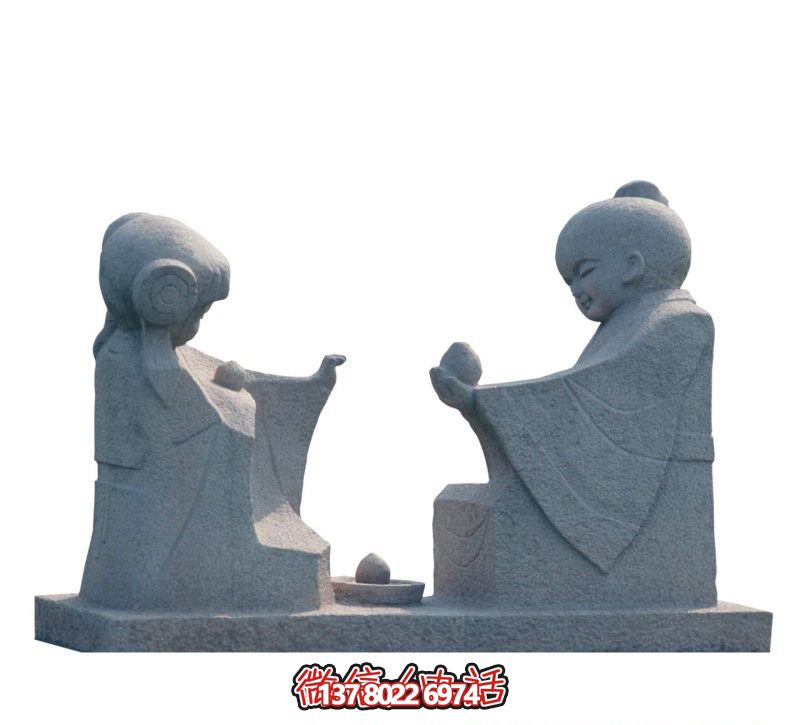 戶外公園大理石石雕孔融讓梨雕塑 戶外公園大理石石雕孔融讓梨雕塑