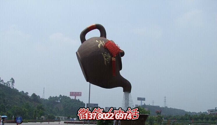 公園大型玻璃鋼懸浮流水天壺雕塑 公園大型玻璃鋼懸浮流水天壺雕塑