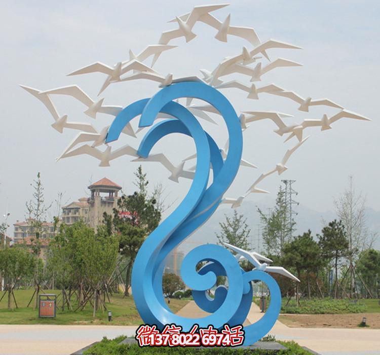 公園不銹鋼創(chuàng)意大雁雕塑 公園不銹鋼創(chuàng)意大雁雕塑