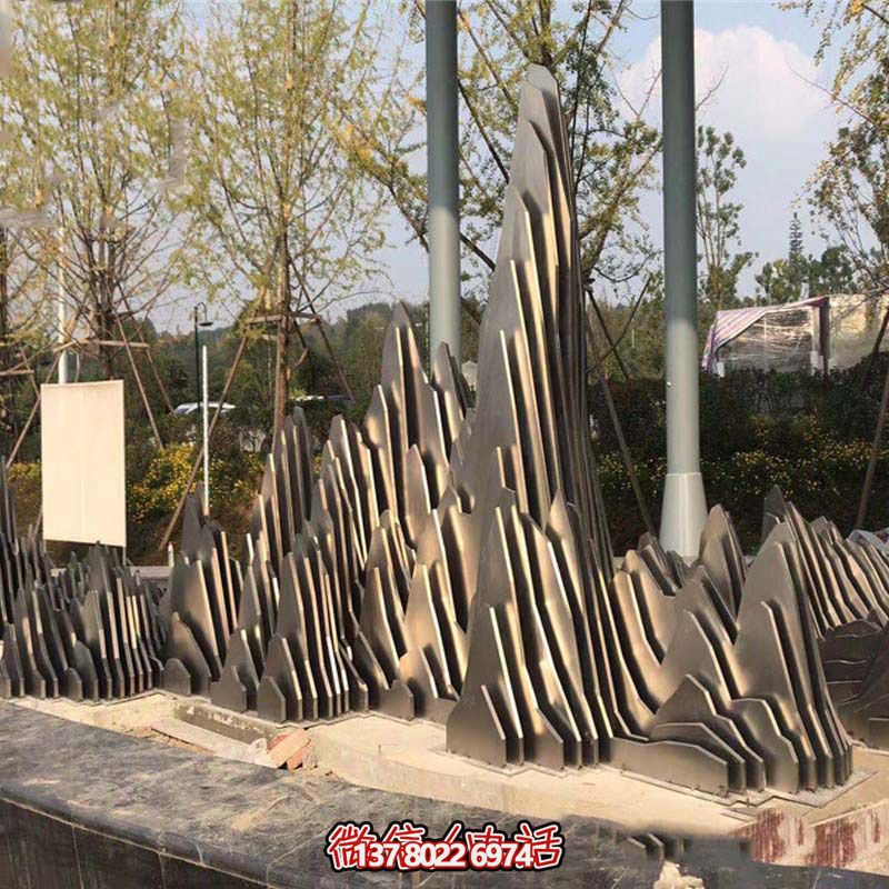 不銹鋼假山雕塑公園園林創意景觀雕塑 不銹鋼假山雕塑公園園林創意景觀雕塑