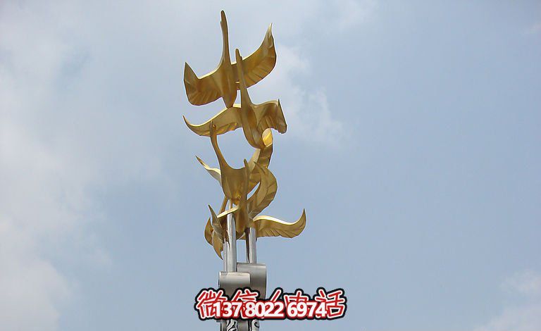 城市不銹鋼夢想創(chuàng)意大雁雕塑 城市不銹鋼夢想創(chuàng)意大雁雕塑