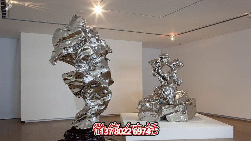 室內創意擺件不銹鋼鏡面抽象太湖石雕塑 室內創意擺件不銹鋼鏡面抽象太湖石雕塑