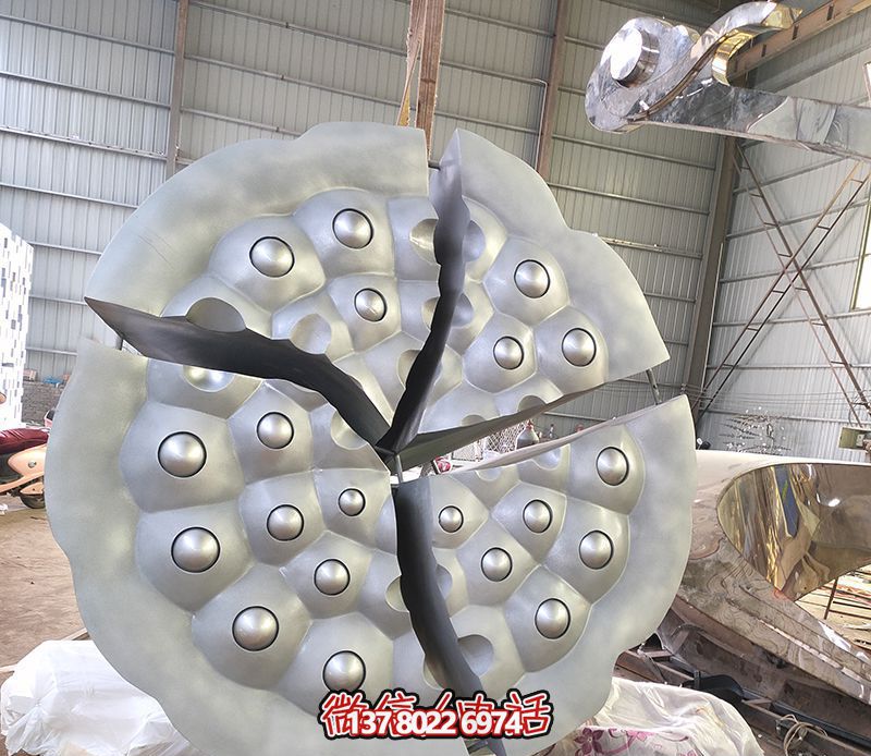 不銹鋼公園蓮蓬雕塑 不銹鋼公園蓮蓬雕塑