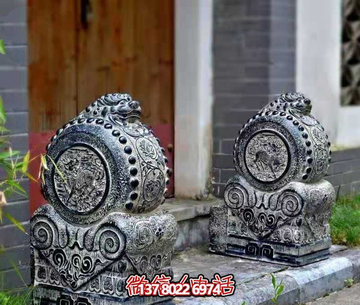 古宅門(mén)口仿古做舊抱鼓石鎮(zhèn)宅石門(mén)墩 古宅門(mén)口仿古做舊抱鼓石鎮(zhèn)宅石門(mén)墩