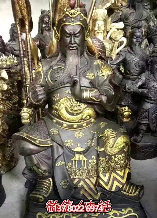 景區(qū)寺廟大型景觀玻璃鋼關公雕塑 景區(qū)寺廟大型景觀玻璃鋼關公雕塑