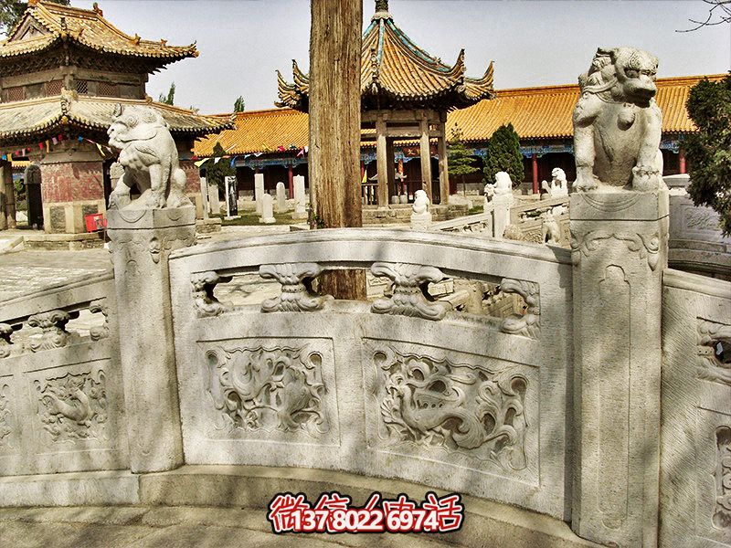 景區寺院河道大理石浮雕欄桿欄板 景區寺院河道大理石浮雕欄桿欄板