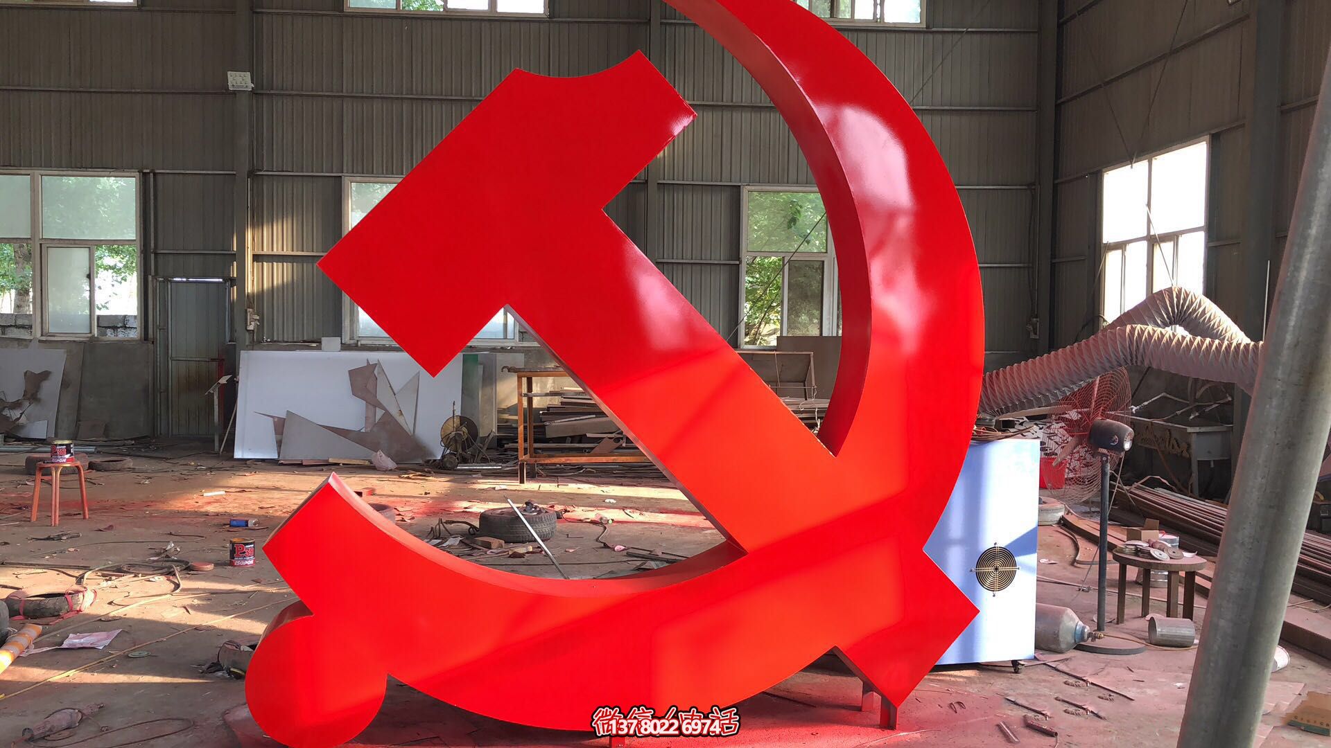 黨徽不銹鋼雕塑 黨徽不銹鋼雕塑