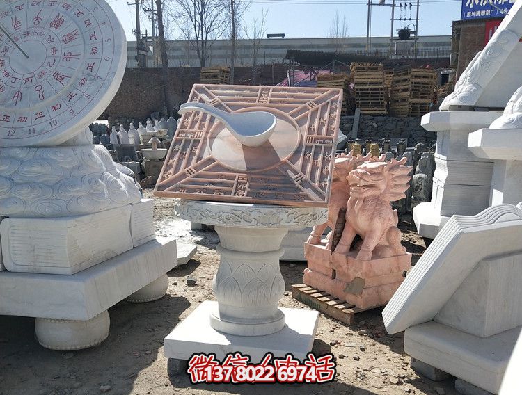 景區大理石石雕創意司南雕塑 景區大理石石雕創意司南雕塑