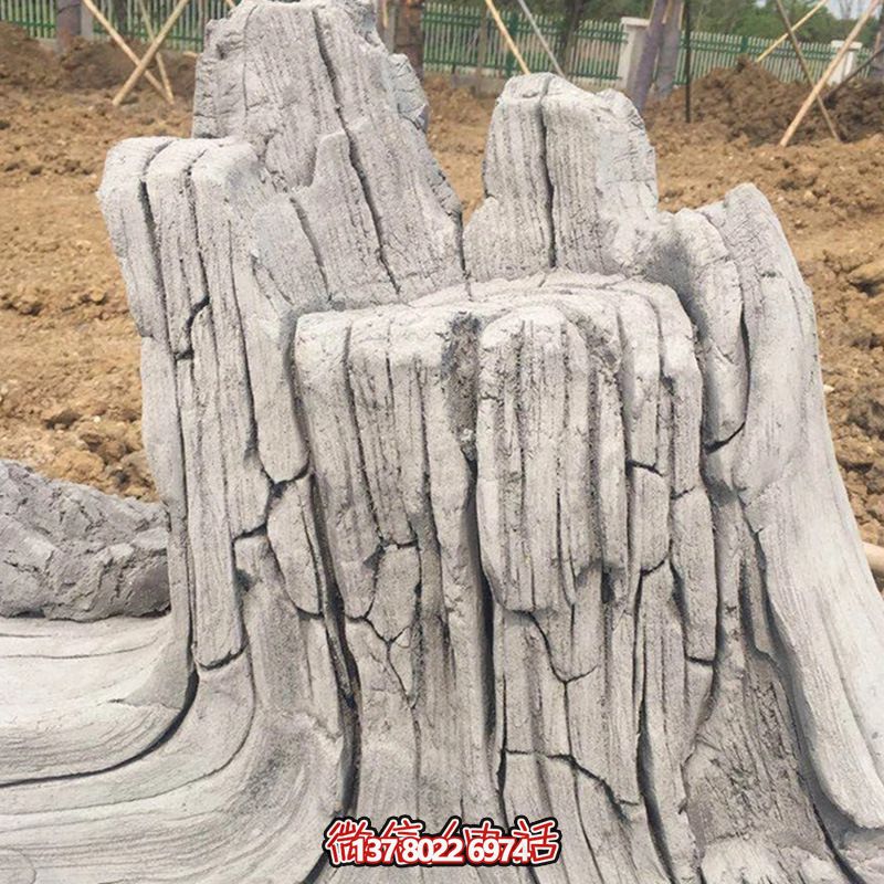 塑石假山石龜裂紋石觀裝飾擺件 塑石假山石龜裂紋石觀裝飾擺件