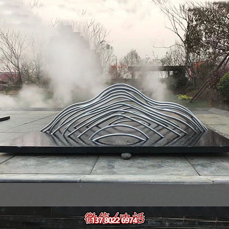 景區(qū)園林抽象不銹鋼假山室外水景 景區(qū)園林抽象不銹鋼假山室外水景