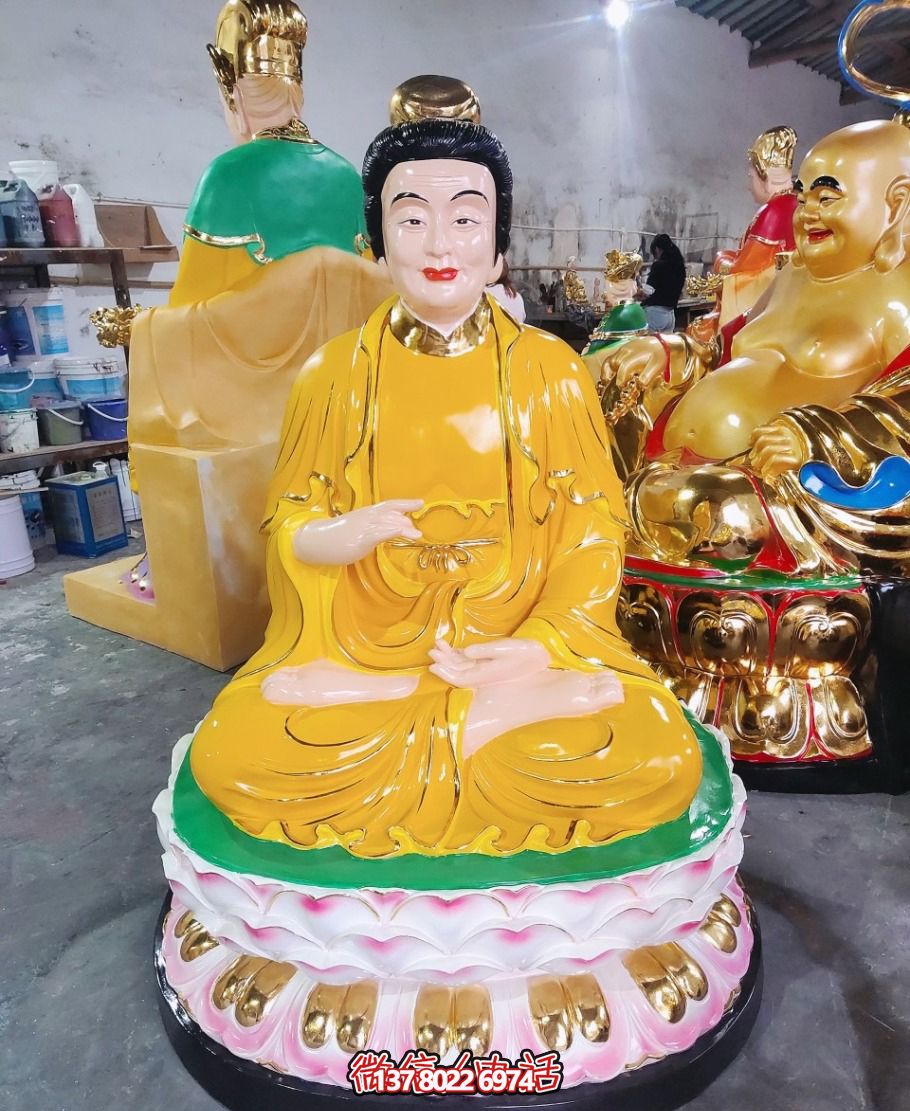 寺廟景區(qū)玻璃鋼樹脂彩繪蠶神娘娘雕塑 寺廟景區(qū)玻璃鋼樹脂彩繪蠶神娘娘雕塑