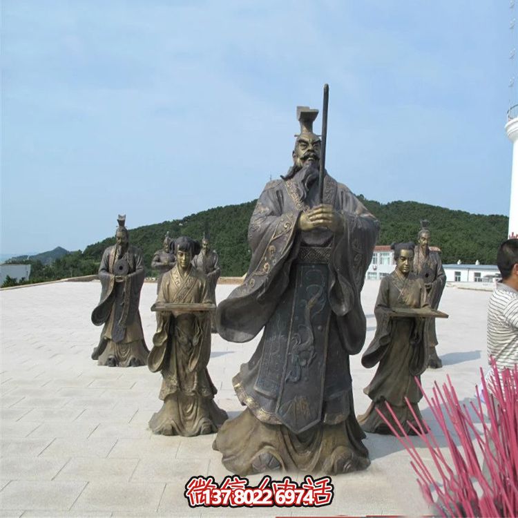 景區(qū)廣場秦始皇祭祀銅雕情景小品雕塑 景區(qū)廣場秦始皇祭祀銅雕情景小品雕塑