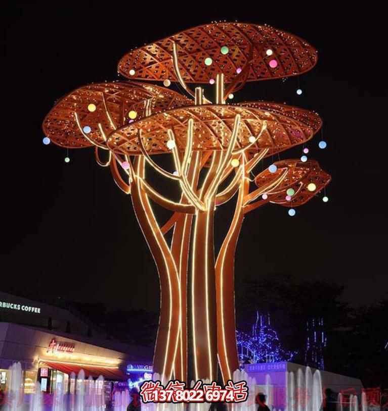 不銹鋼大樹雕塑--幻彩靈樹 不銹鋼大樹雕塑--幻彩靈樹