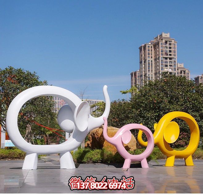 網紅不銹鋼大象景觀雕塑:城市中的亮眼存在 網紅不銹鋼大象景觀雕塑:城市中的亮眼存在