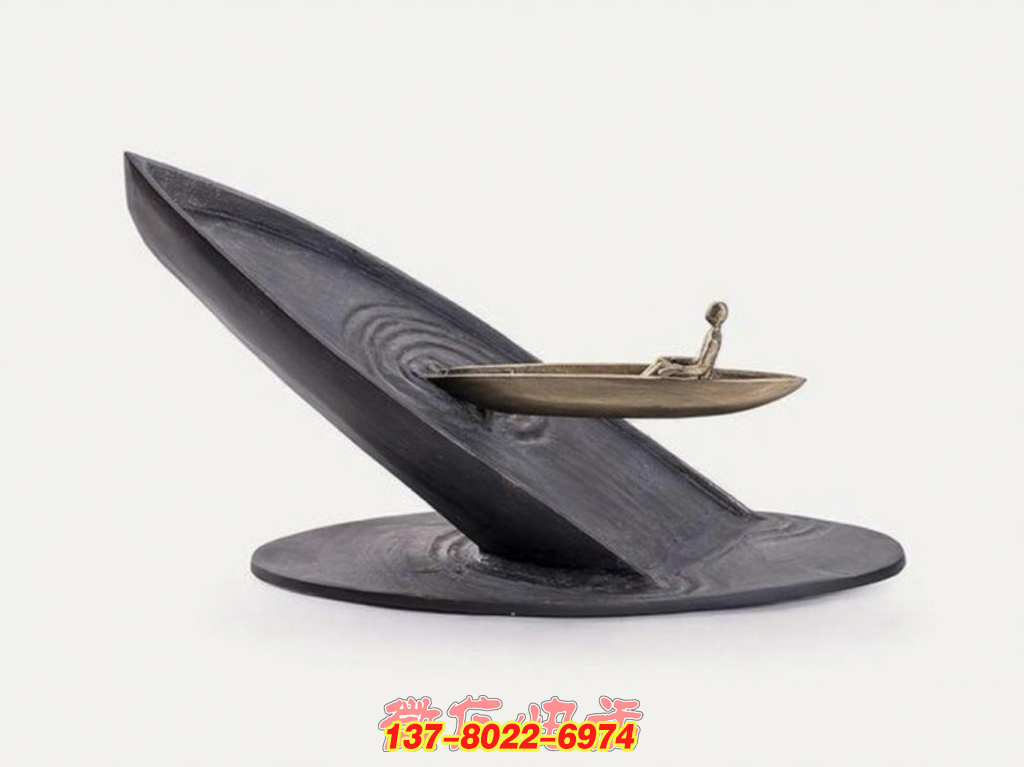 孤舟逸影:銅鑄藝術景觀中的詩意獨游之境 孤舟逸影:銅鑄藝術景觀中的詩意獨游之境