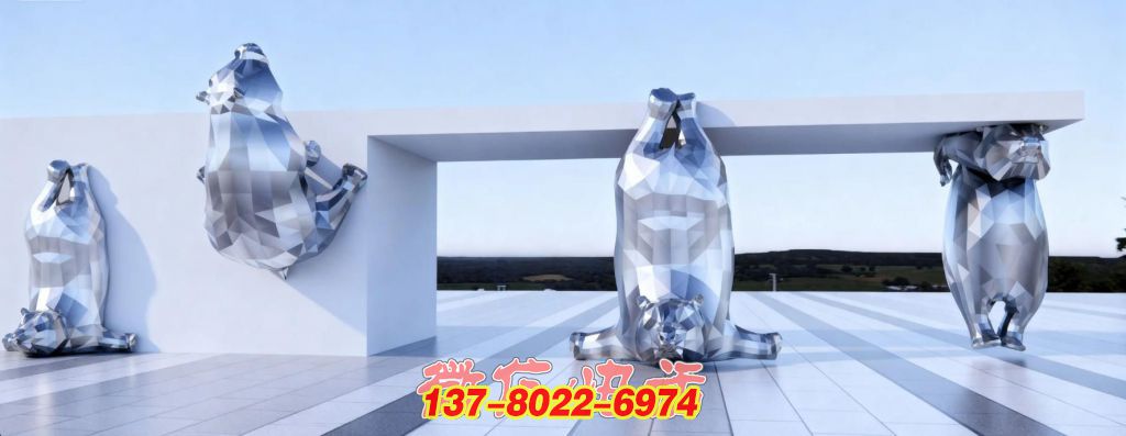 律動之姿:不銹鋼動物的景觀交響 律動之姿:不銹鋼動物的景觀交響