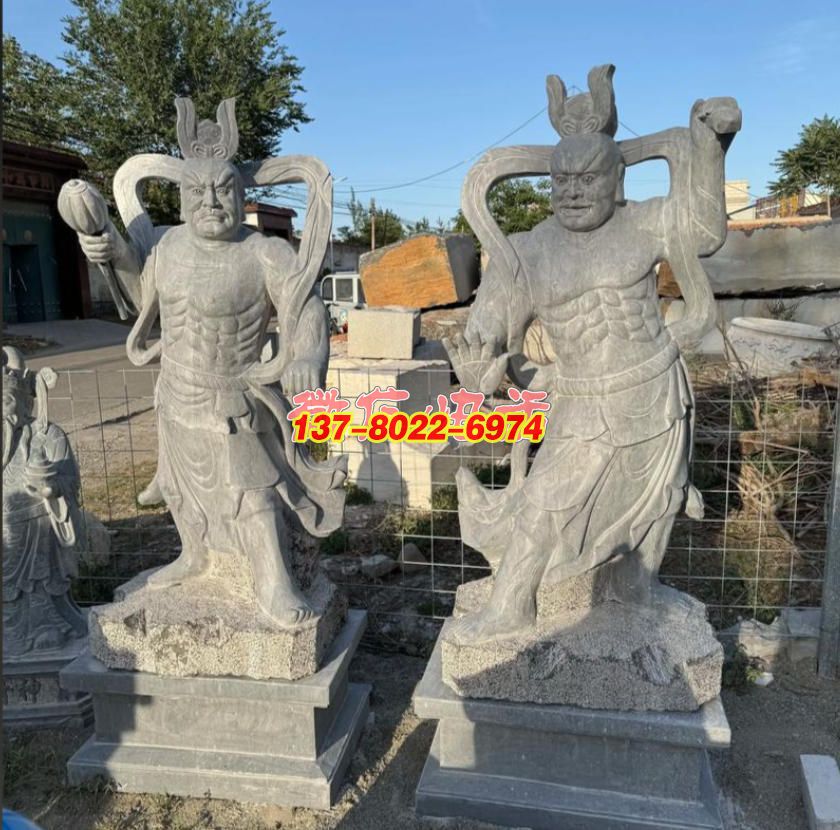 傳統(tǒng)石雕哼哈二將:盡顯威武護(hù)法之姿 傳統(tǒng)石雕哼哈二將:盡顯威武護(hù)法之姿