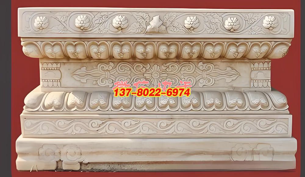 漢白玉須彌座傳統石雕:繁花卷草紋的古韻傳承 漢白玉須彌座傳統石雕:繁花卷草紋的古韻傳承